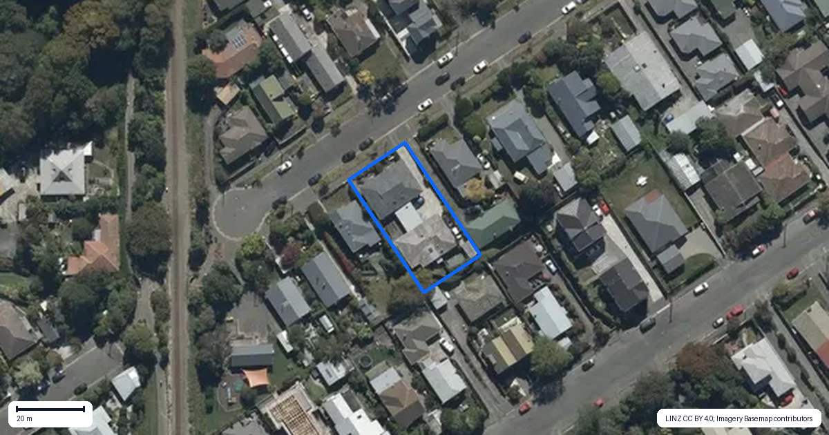 Property context map for 3/34 Bellvue Avenue, Papanui, Christchurch