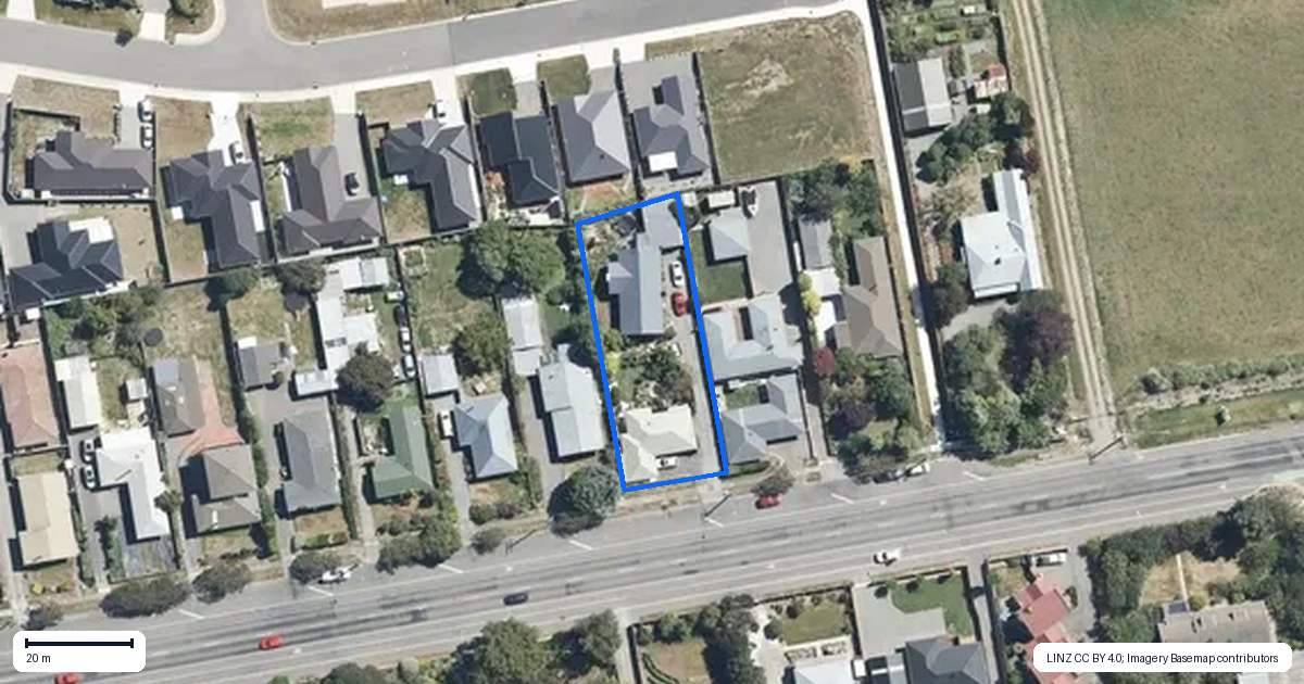 Property context map for 110A Kippenberger Avenue, Rangiora