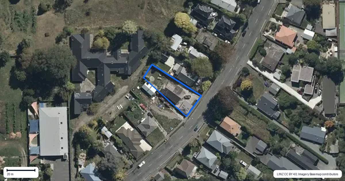 Property context map for 27 Patten Street, Avonside, Christchurch