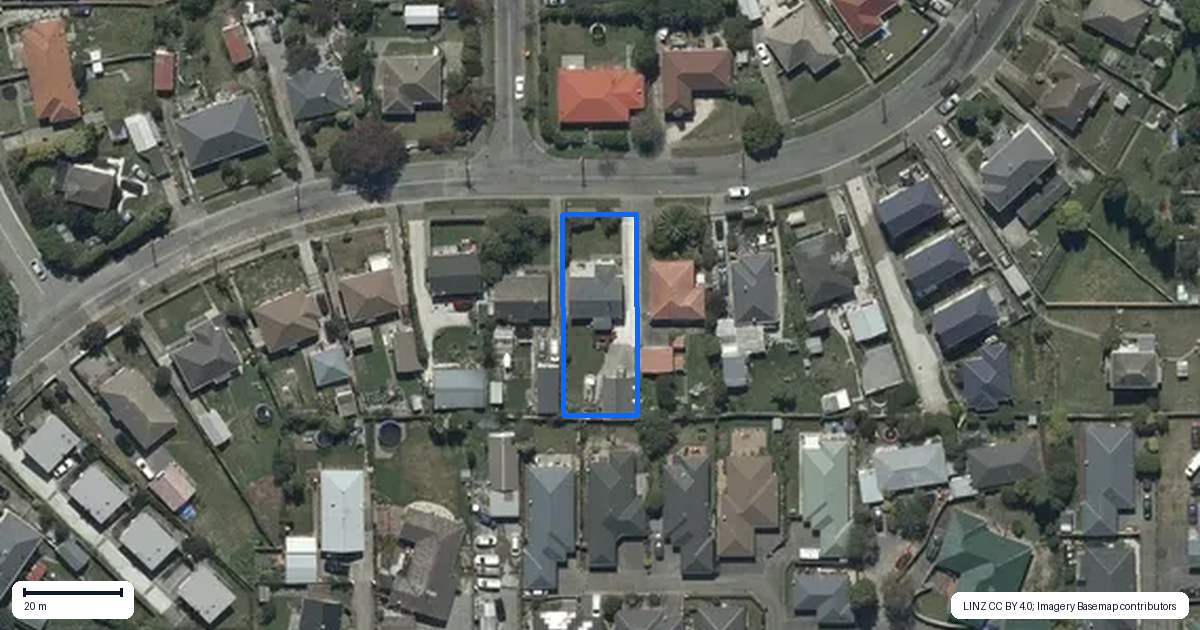 Property context map for 26 Rowcliffe Crescent, Avonside, Christchurch