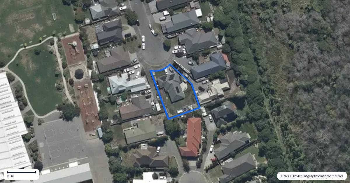 Property context map for 94 Chartwell Street, Burwood, Christchurch