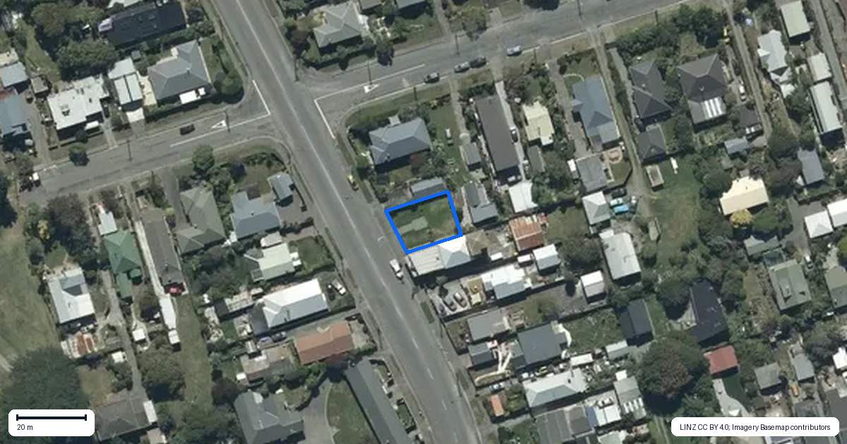Property context map for 183 Union Street, New Brighton, Christchurch