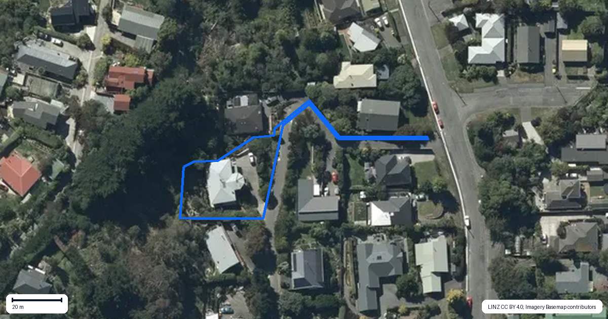 Property context map for 4 Glenview Terrace, Saint Martins, Christchurch