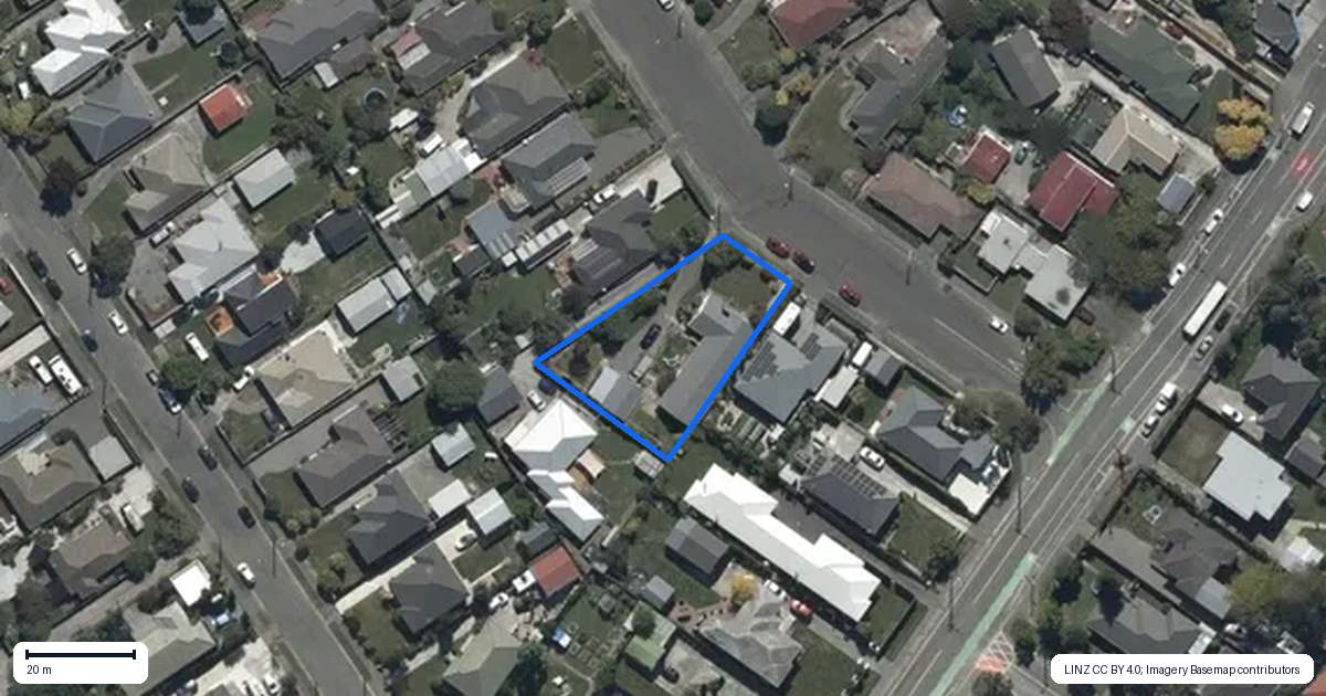 Property context map for 5 Manuka Street, Mairehau, Christchurch