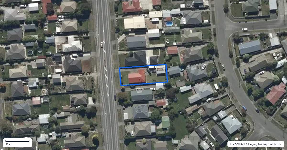 Property context map for 160 Marshland Road, Shirley, Christchurch