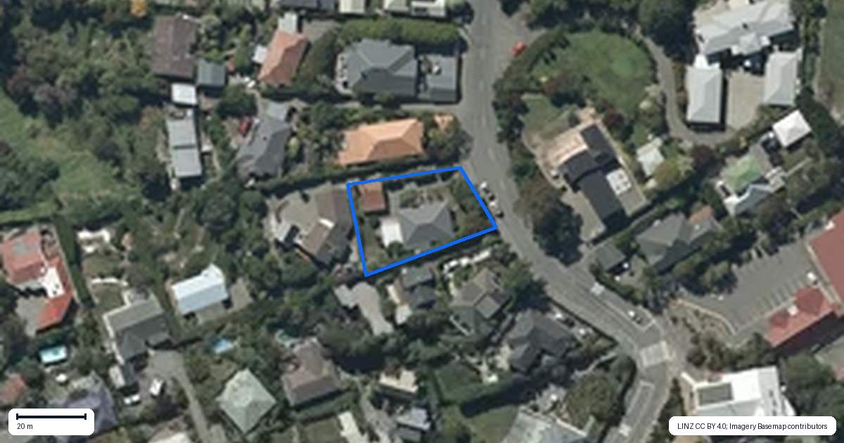 Property context map for 92 Dyers Pass Road, Cashmere, Christchurch