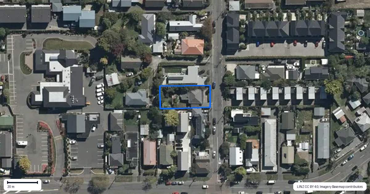 Property context map for 49 Perth Street, Richmond, Christchurch
