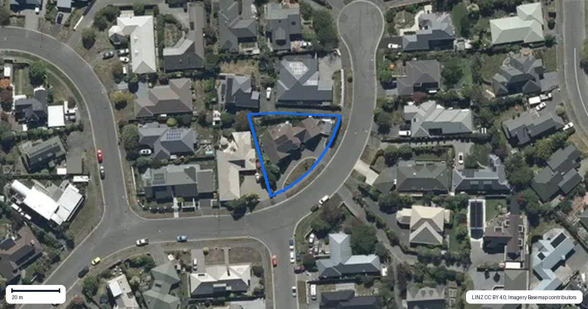 Property context map for 31 Oregon Place, Burwood, Christchurch