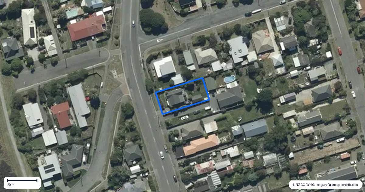 Property context map for 7 Estuary Road, New Brighton, Christchurch