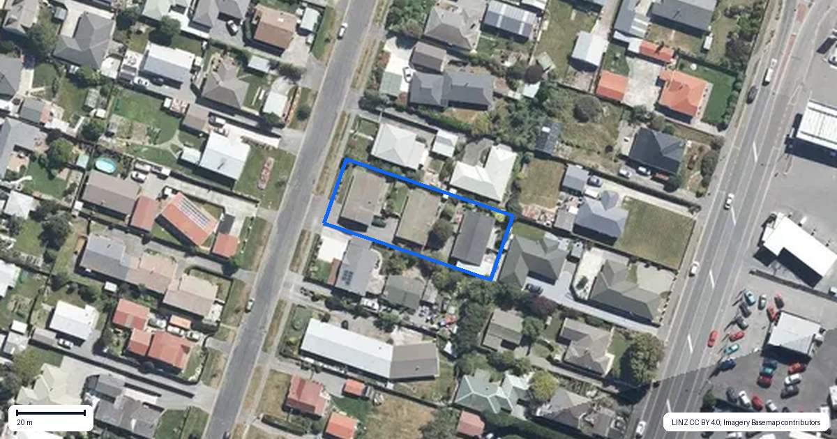 Property context map for 24A Willock Street, Kaiapoi