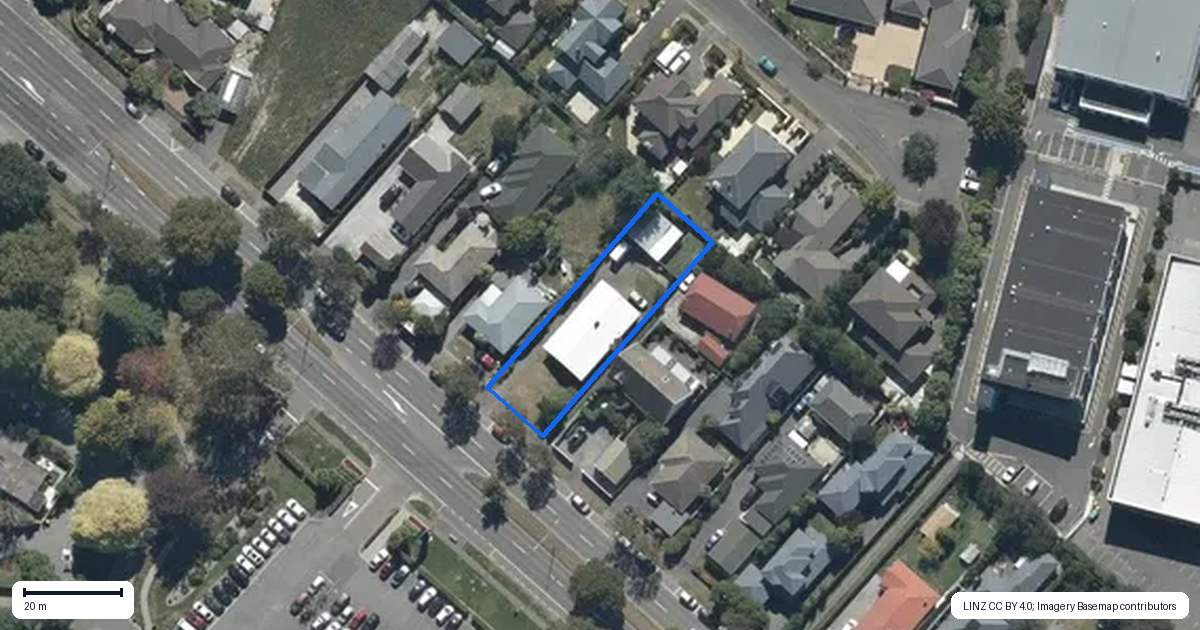 Property context map for 416 Memorial Avenue, Burnside, Christchurch