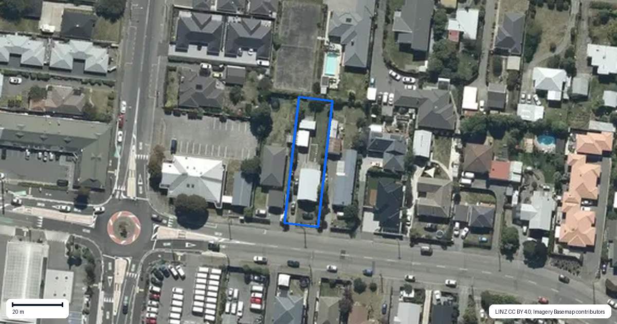 Property context map for 66 Rookwood Avenue, New Brighton, Christchurch