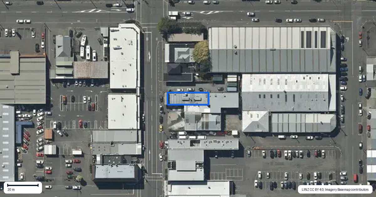 Property context map for 458 Colombo Street, Sydenham, Christchurch
