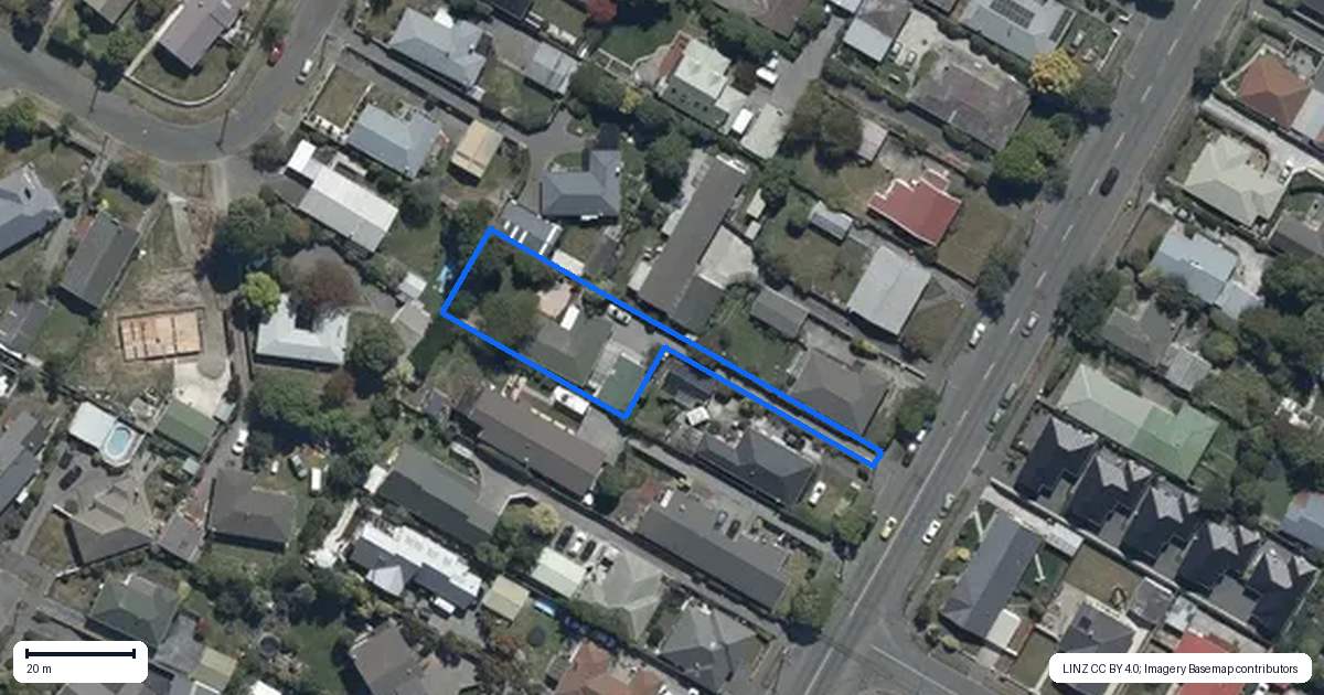 Property context map for 25A Highsted Road, Bishopdale, Christchurch