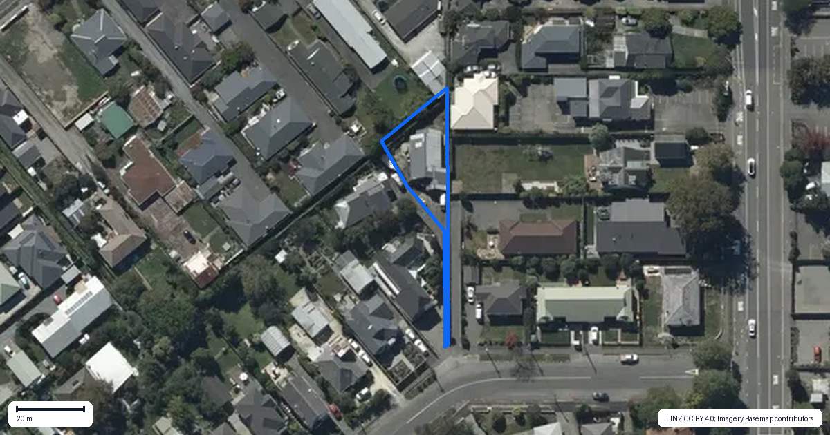 Property context map for 45A Aylmer Street, Somerfield, Christchurch