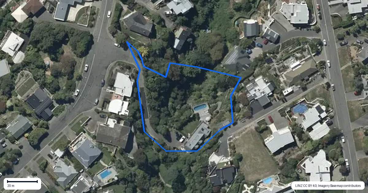 Property context map for 34 Takahe Drive, Cashmere, Christchurch