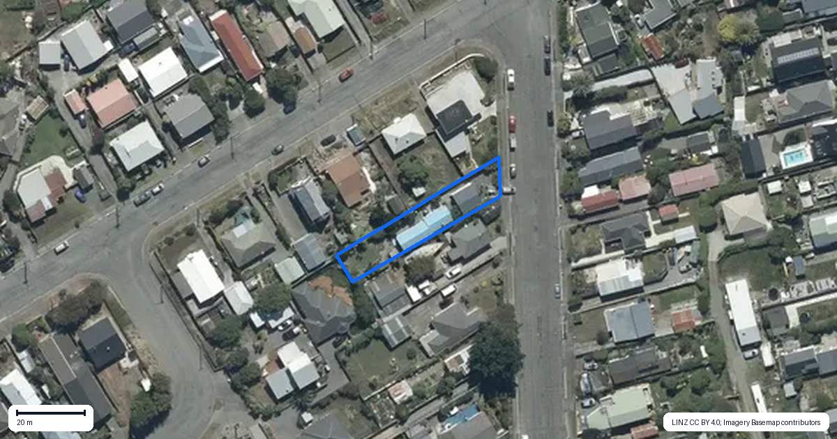 Property context map for 8 Jutland Street, North New Brighton, Christchurch