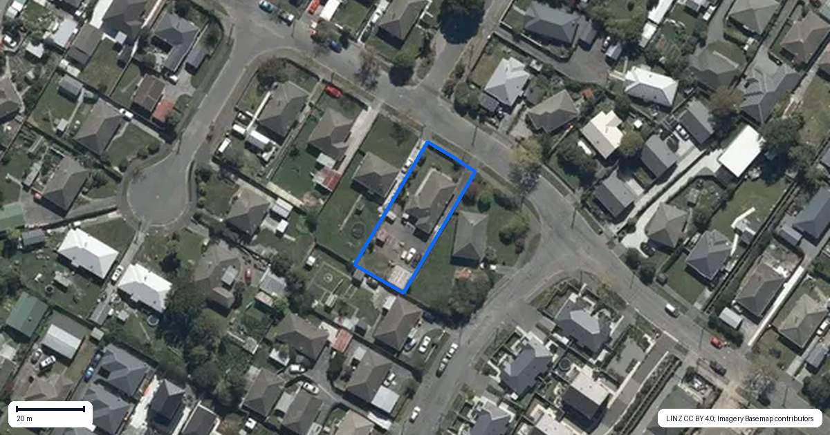 Property context map for 63 Hoani Street, Northcote, Christchurch