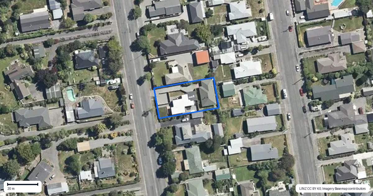 Property context map for 148A West Belt, Rangiora