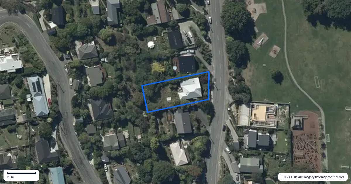 Property context map for 8 Ramahana Road, Huntsbury, Christchurch