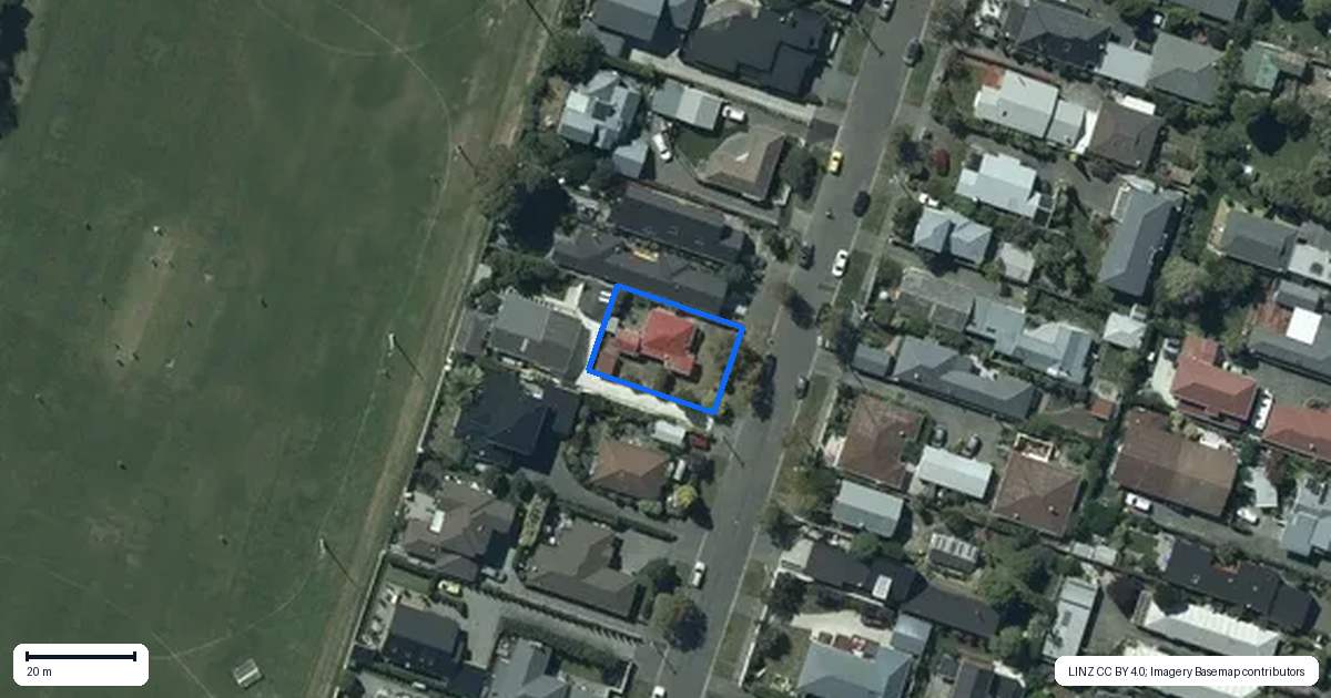 Property context map for 34 Wakatu Avenue, Moncks Bay, Christchurch