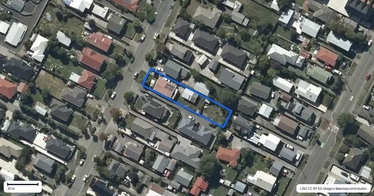 Property context map for 90 Mackworth Street, Woolston, Christchurch