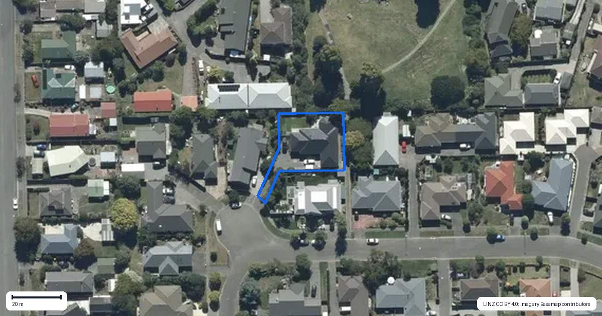 Property context map for 24 Beauford Place, Parklands, Christchurch