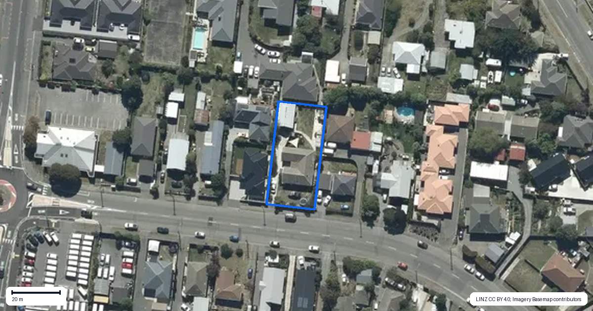 Property context map for 56 Rookwood Avenue, New Brighton, Christchurch