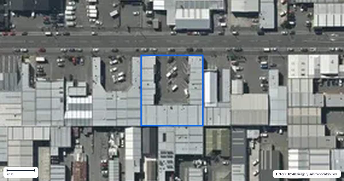 Property context map for 124F Wordsworth Street, Sydenham, Christchurch
