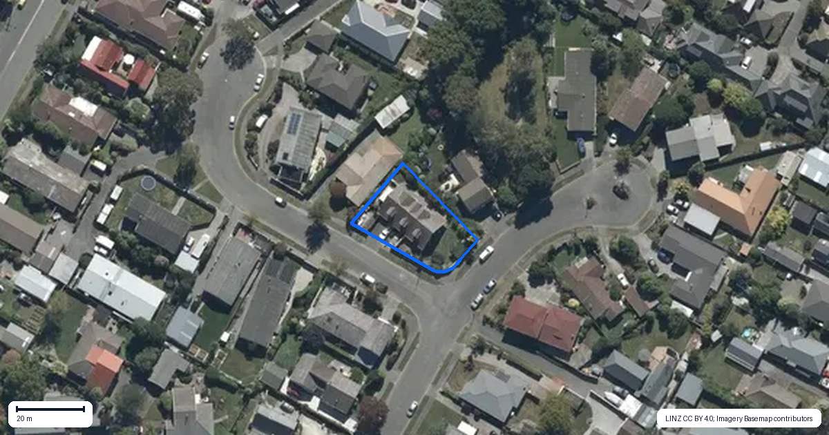 Property context map for 2 Cintra Place, Casebrook, Christchurch