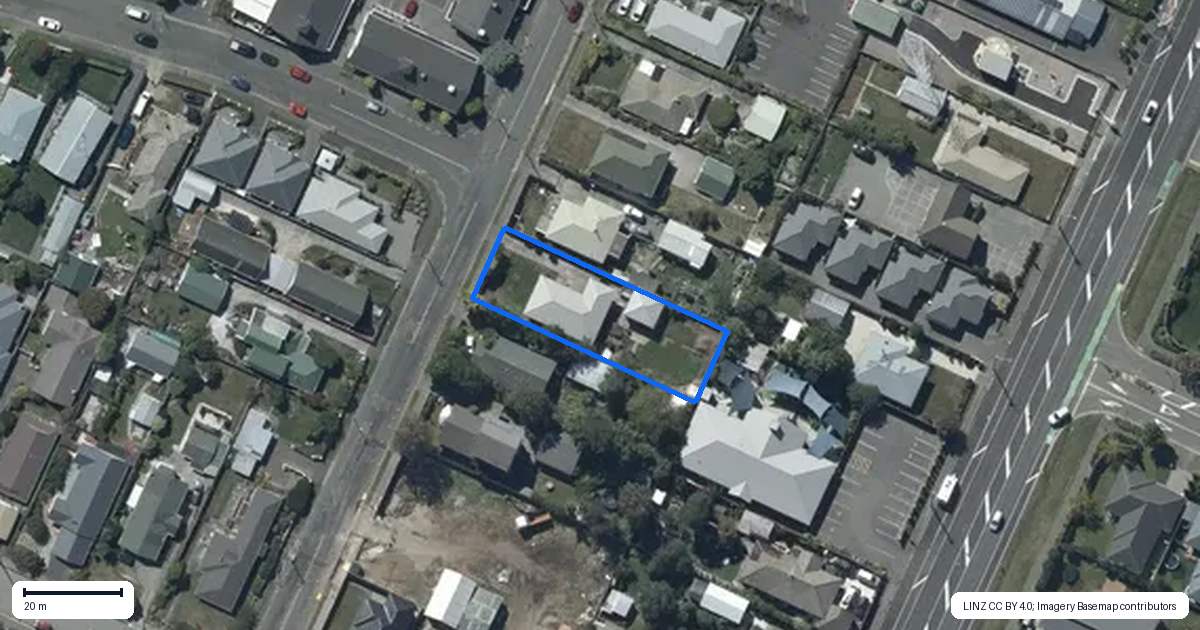 Property context map for 24 Ensign Street, Halswell, Christchurch