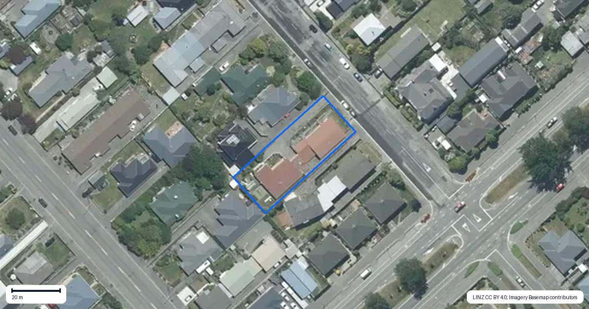 Property context map for 1/282 Tancred Street, Ashburton