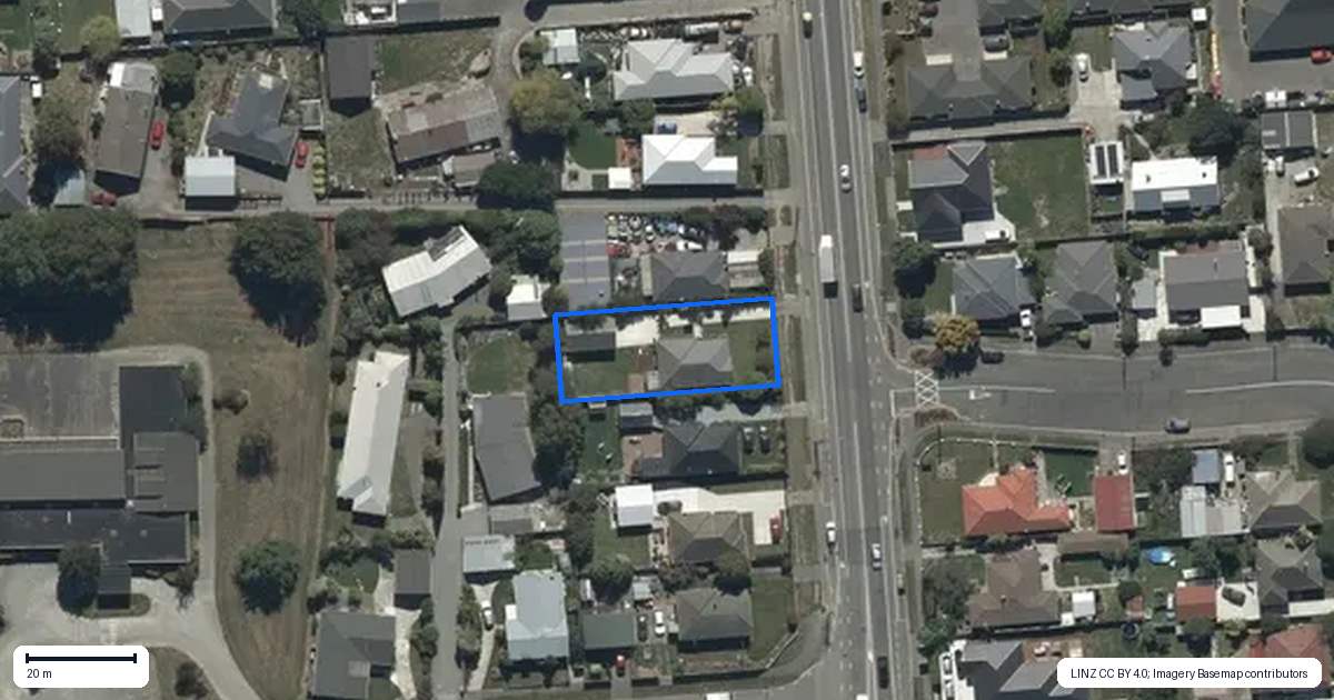 Property context map for 99 Marshland Road, Shirley, Christchurch