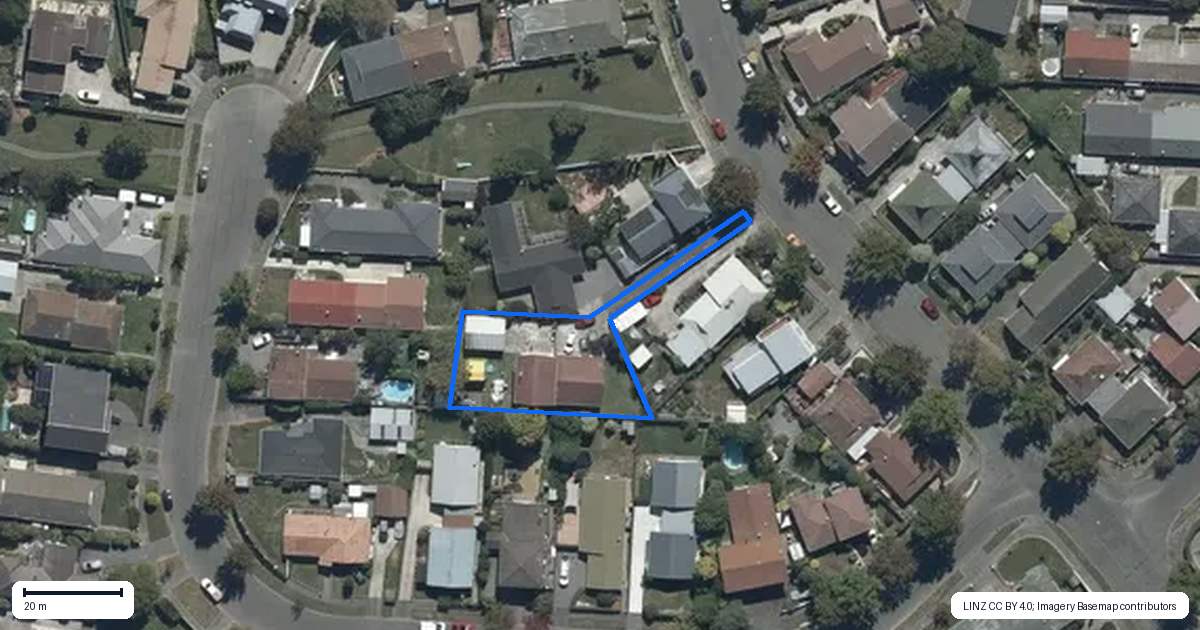 Property context map for 25A Northfield Road, Casebrook, Christchurch