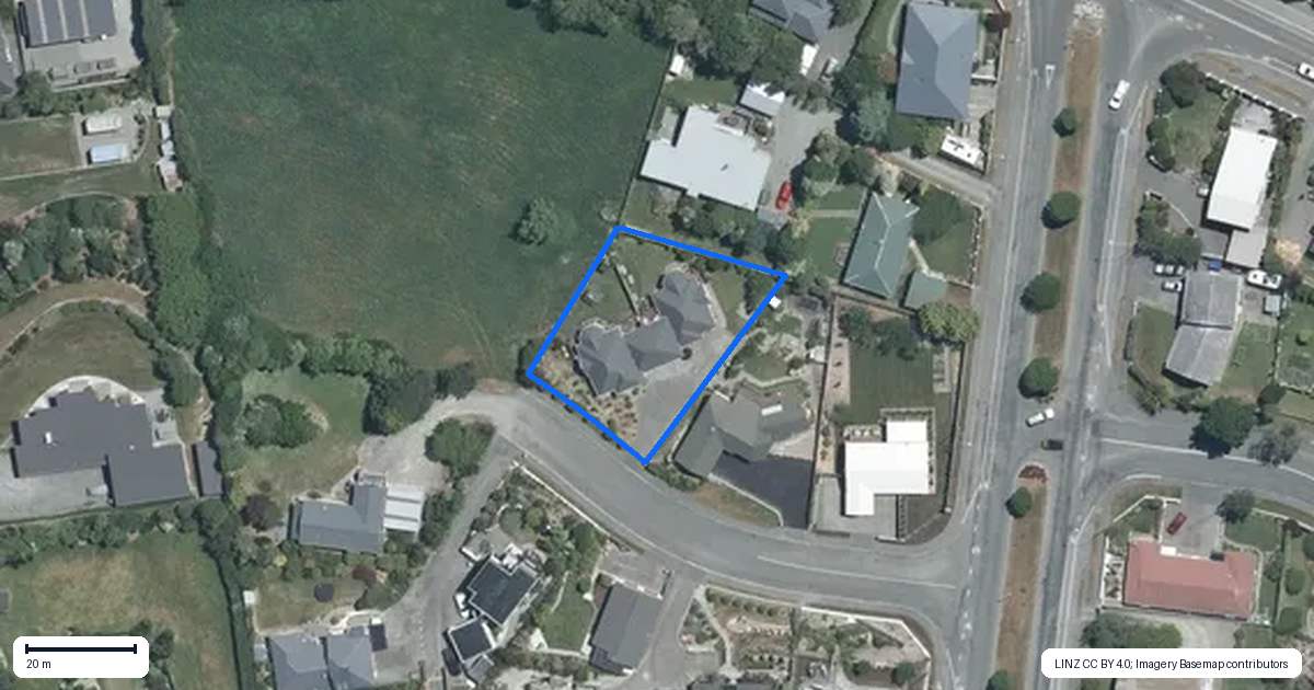 Property context map for 11 Cardiff Street, Marchwiel, Timaru