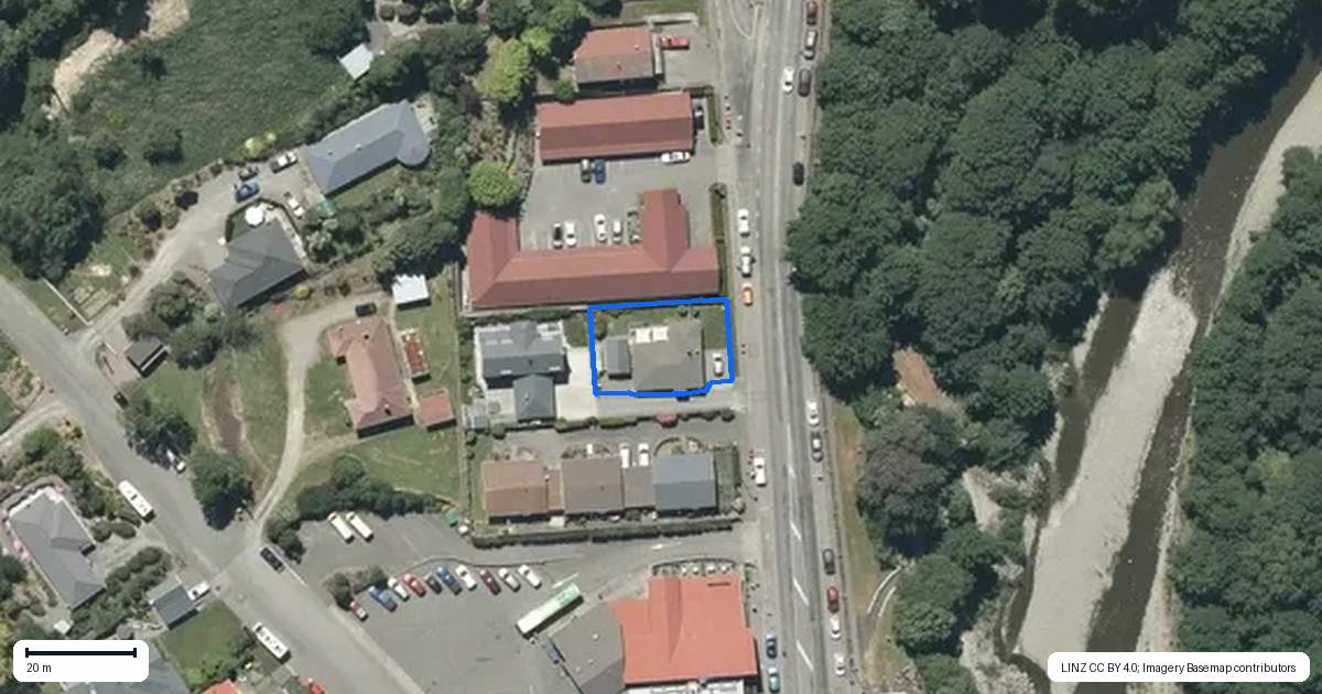 Property context map for 32 Waihi Terrace, Geraldine