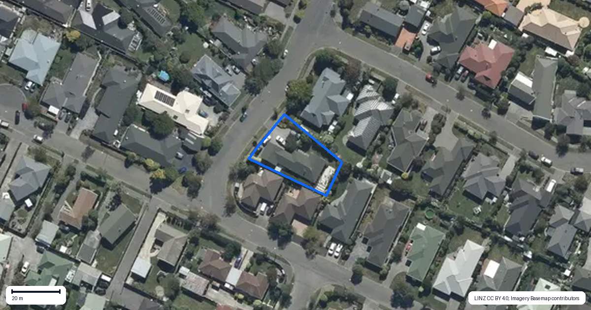 Property context map for 23 Pentland Drive, Belfast, Christchurch