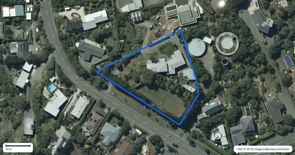 Property context map for 211 Major Hornbrook Road, Mount Pleasant, Christchurch