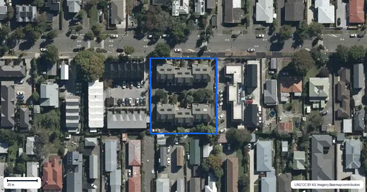 Property context map for 4/324 Worcester Street, Linwood, Christchurch