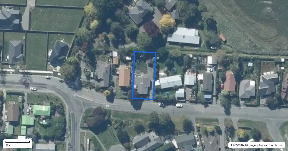 Property context map for 37 Pound Road, Leeston