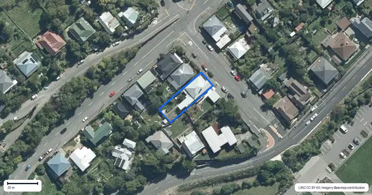 Property context map for 5 Voelas Road, Lyttelton