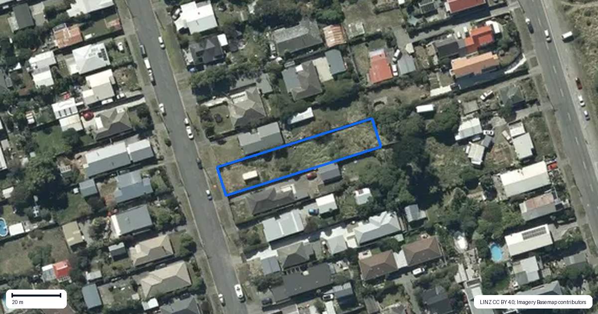 Property context map for 181 Pine Avenue, South New Brighton, Christchurch