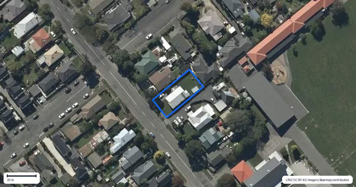 Property context map for 236 Selwyn Street, Spreydon, Christchurch
