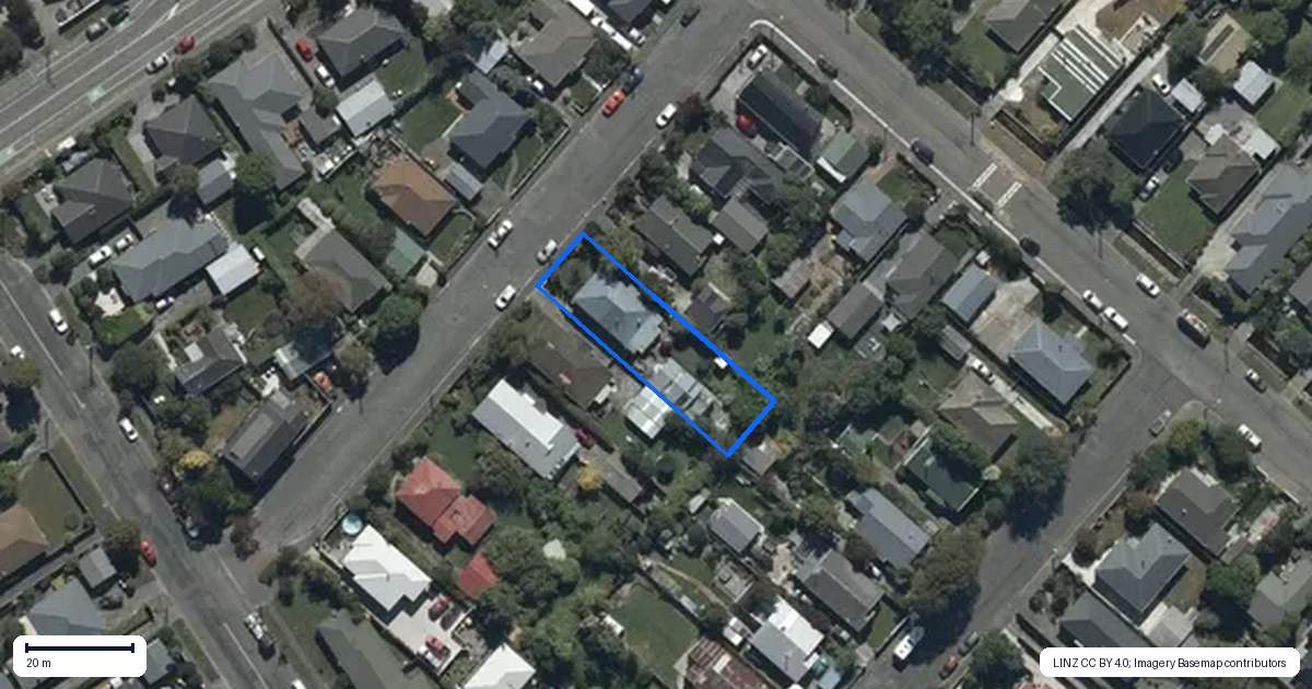 Property context map for 18 Squire Street, Mairehau, Christchurch