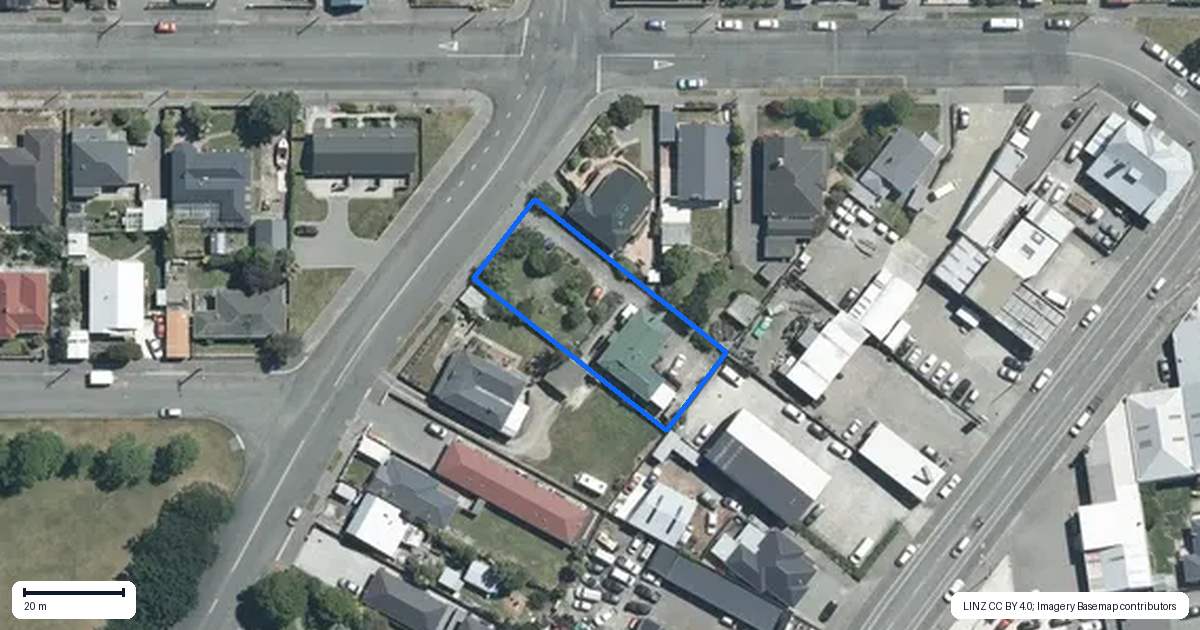 Property context map for 24 Victoria Street, Parkside, Timaru