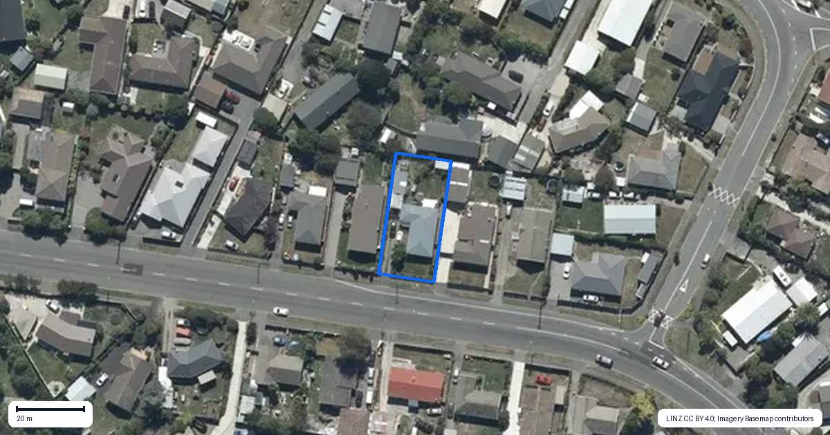 Property context map for 373 Mairehau Road, Parklands, Christchurch