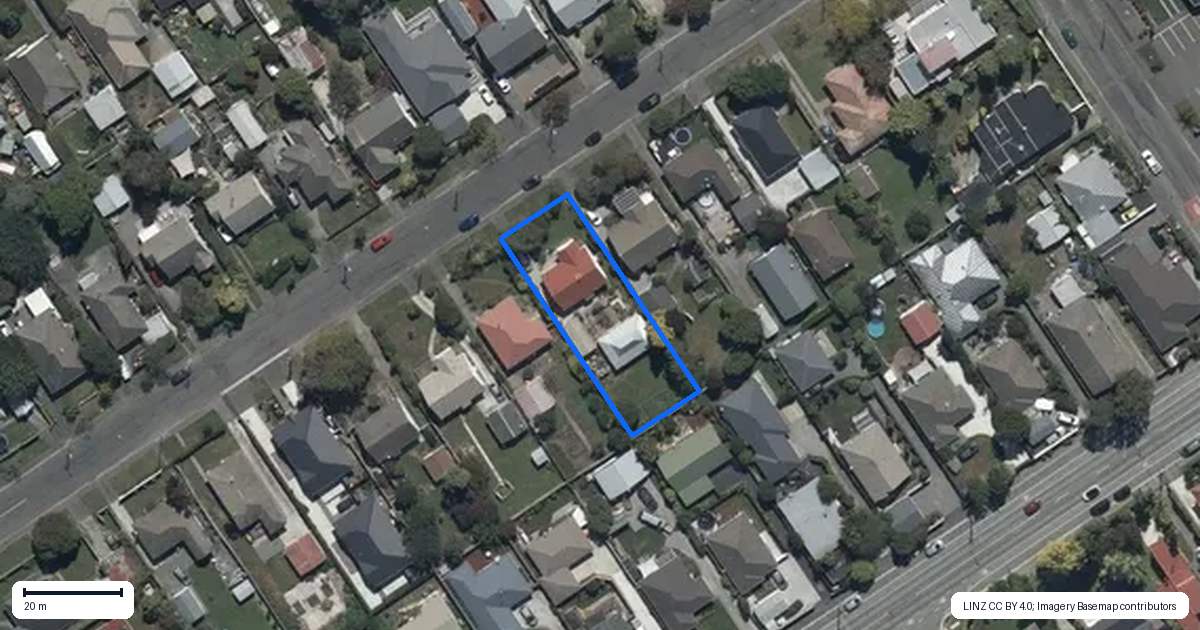 Property context map for 248 Knowles Street, Mairehau, Christchurch