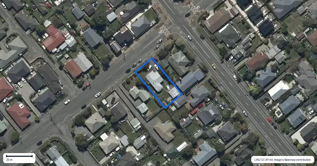 Property context map for 72 Edinburgh Street, Spreydon, Christchurch
