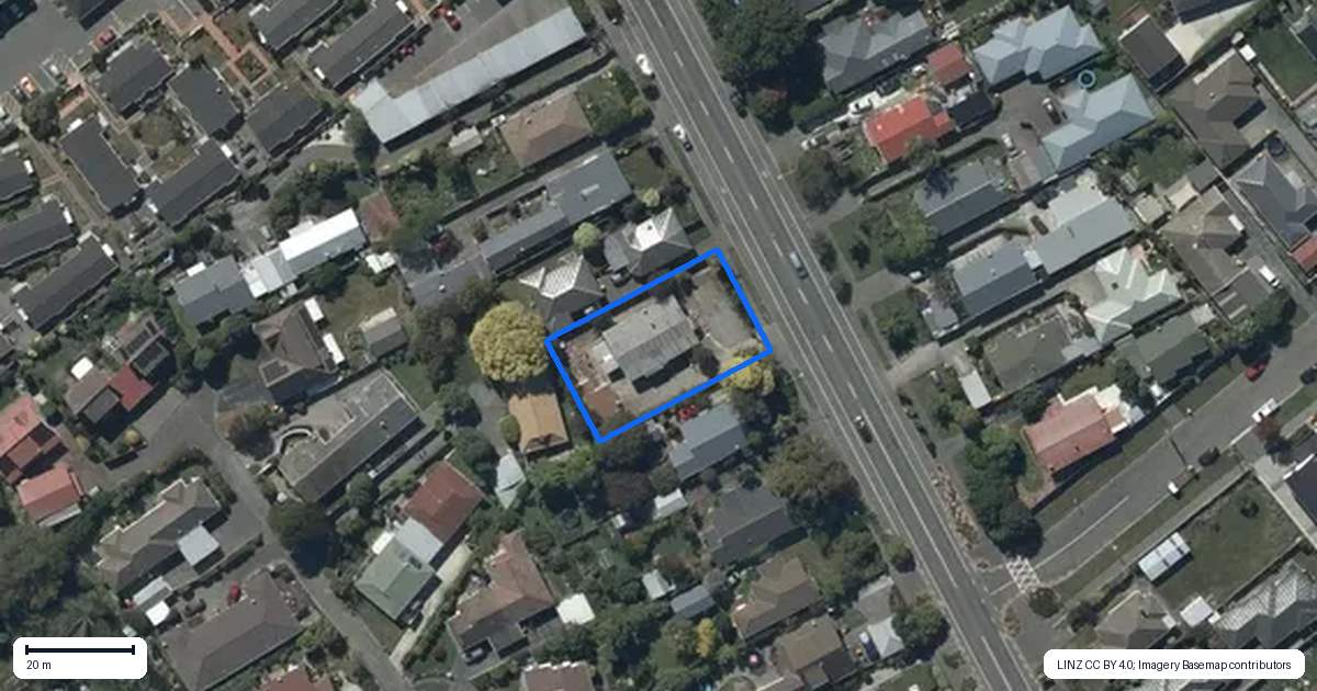 Property context map for 127 Lyttelton Street, Spreydon, Christchurch