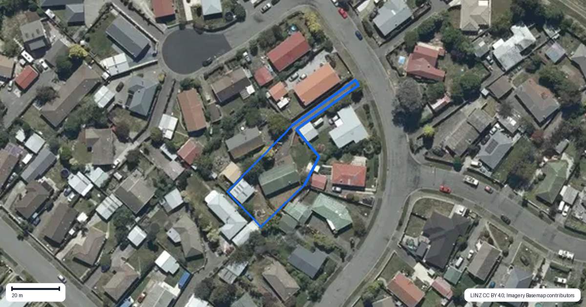 Property context map for 39 Orrick Crescent, Avondale, Christchurch